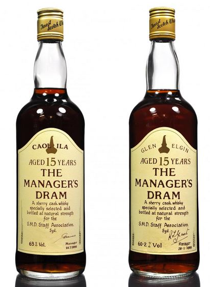 Managers Dram Whisky 15 yr old