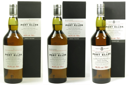 Port Ellen Whisky Bottles