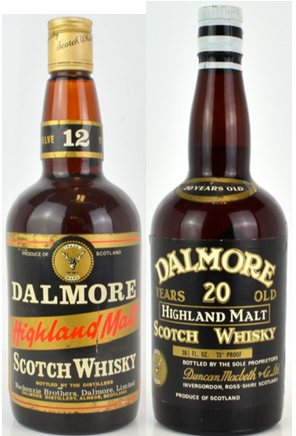 Dalmore Highland malt whiskies