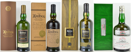 Ardbeg Icon and single cask whiskies
