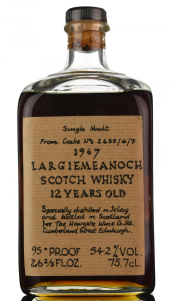 1967 Largiemeanoch whisky