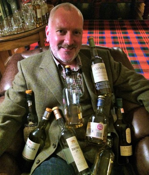 Andy with the special release whiskies